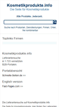 Mobile Screenshot of kosmetikprodukte.info